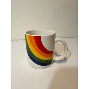FTD Rainbow Coffee Mug Vintage 80s FTDA Korea Cup Stranger Things One Direction